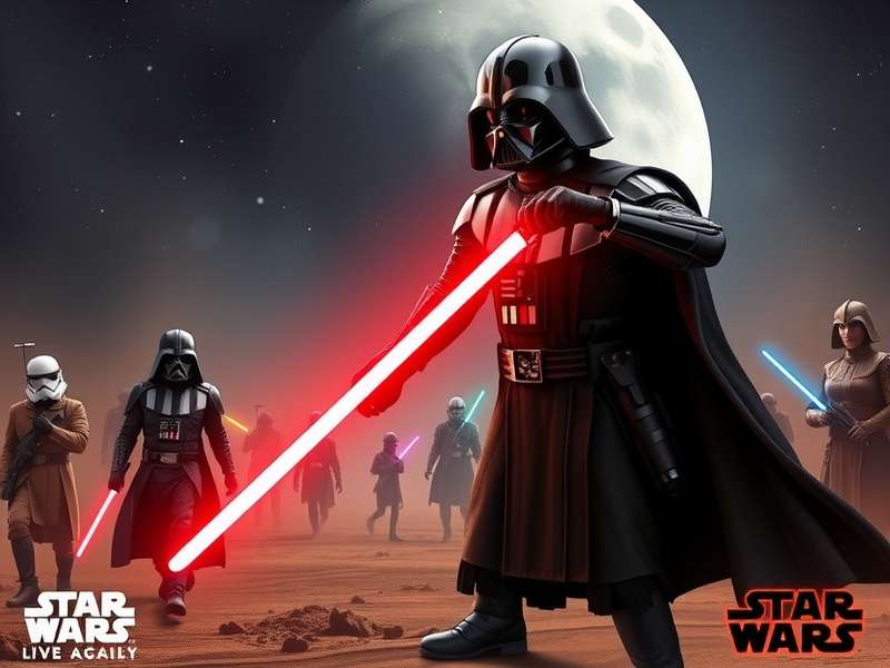 Concept art for the upcoming open world Star Wars game from Ubisoft Massive showing a vast alien landscape