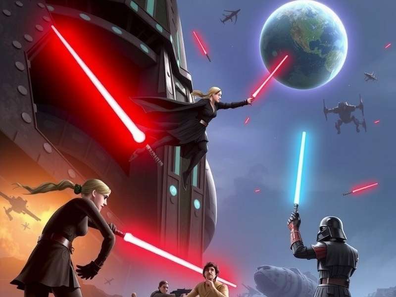 Collage of popular free Star Wars online games showing gameplay from multiple titles