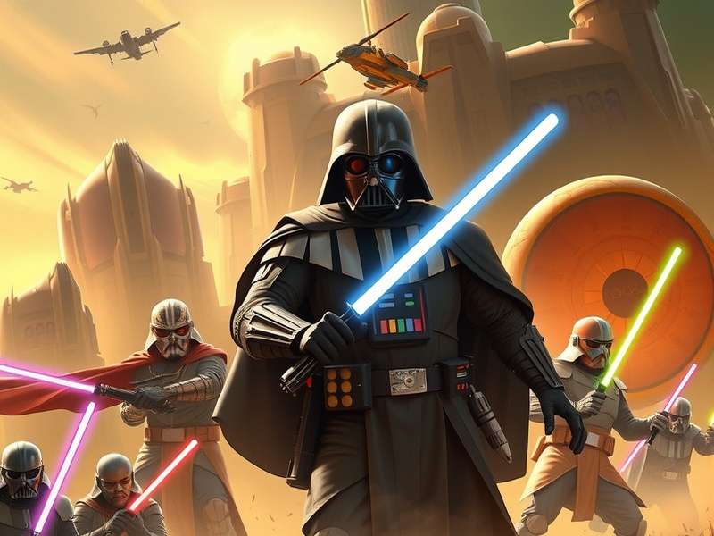 Collage of 2024 Star Wars games showing characters and landscapes