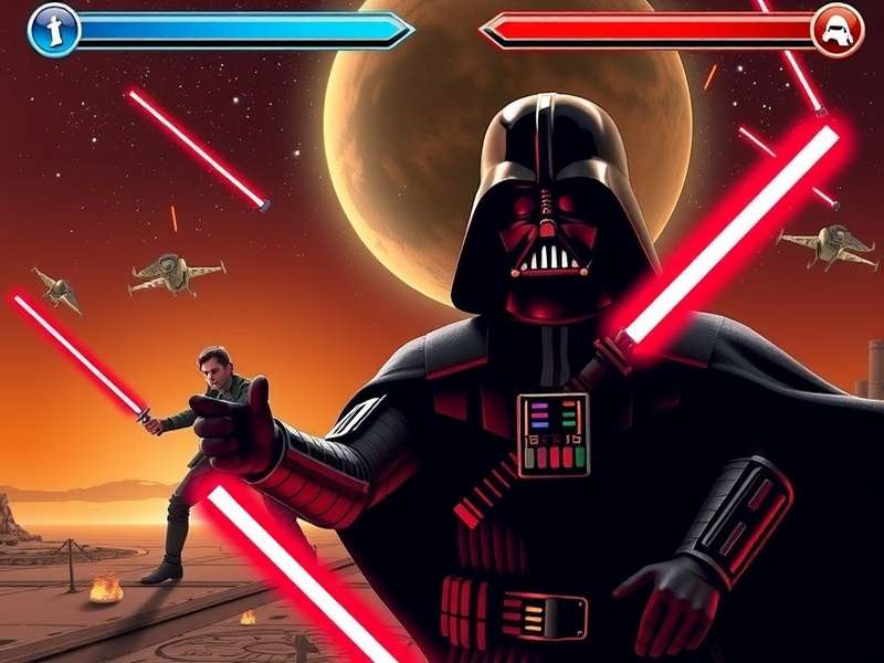 Star Wars unblocked games screenshot showing gameplay