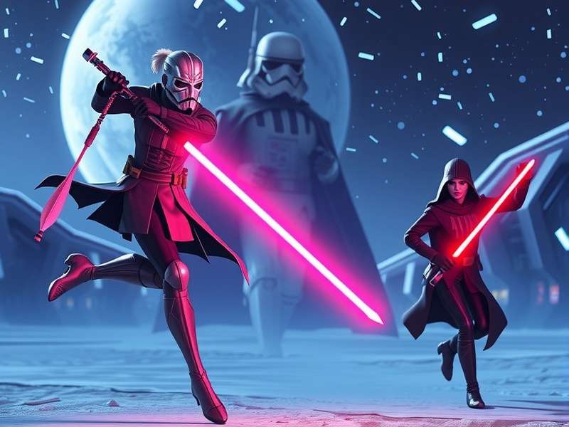 Concept art of a futuristic Star Wars cityscape with ships flying