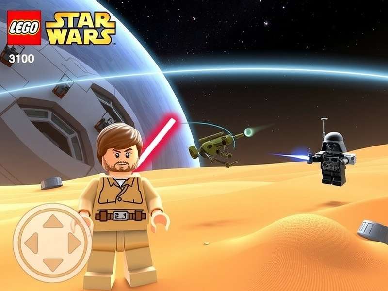 LEGO Star Wars characters in online game action for kids
