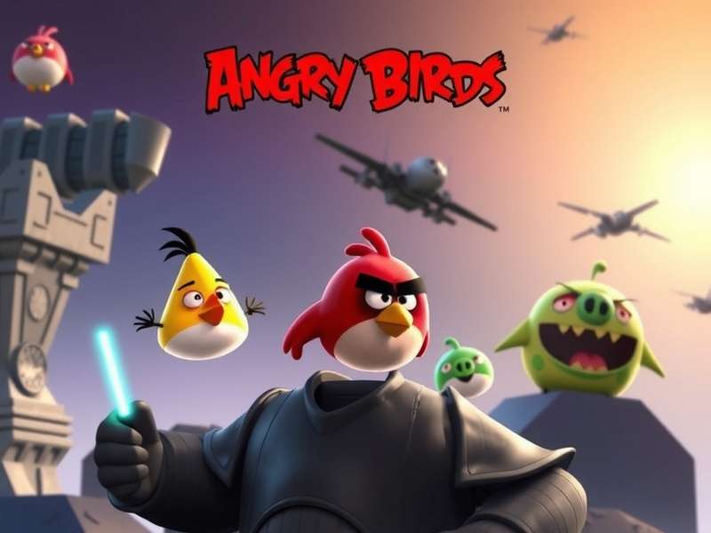 Angry Birds Star Wars characters - Red Bird as Luke Skywalker