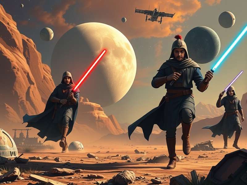 Star Wars Eclipse 2024 Gameplay Screenshot showing a character on an alien planet