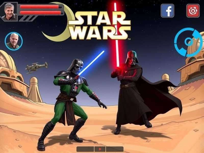 Lego Star Wars Microfighters game scene