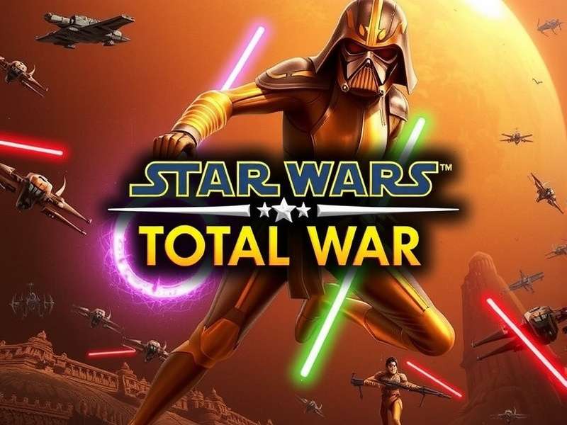 Epic space battle scene with starfighters and capital ships