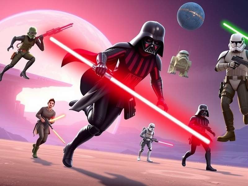 Star Wars Game main poster showing characters and starships