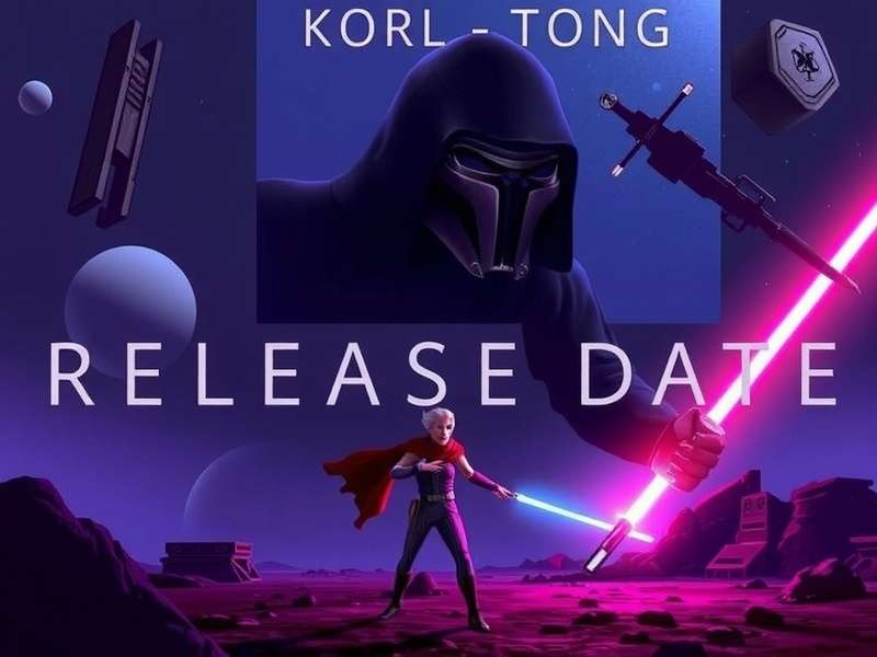 Concept art of Star Wars KOTOR Remake with lightsabers and planets