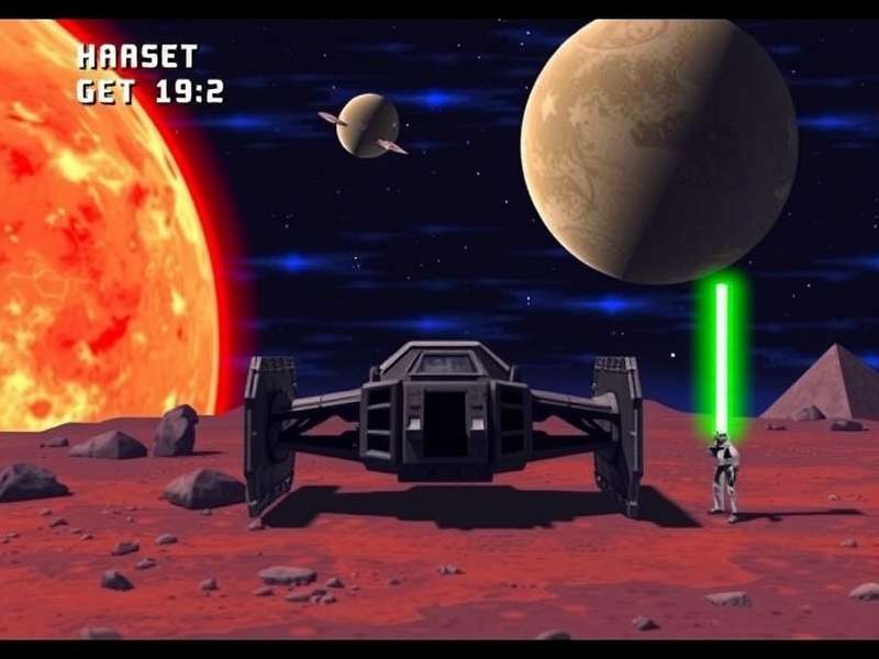 LucasArts development team in the 1990s working on Star Wars games