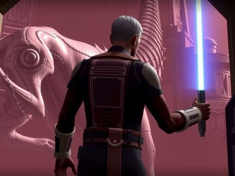 Star Wars Fate of the Old Republic Trailer Screenshot showing a lightsaber duel