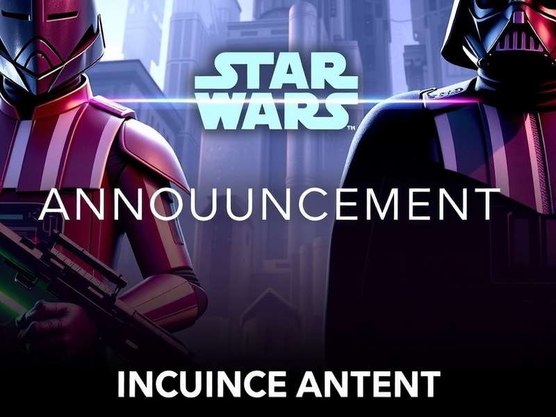 Star Wars Game Announcement Teaser Image showing characters and spaceships