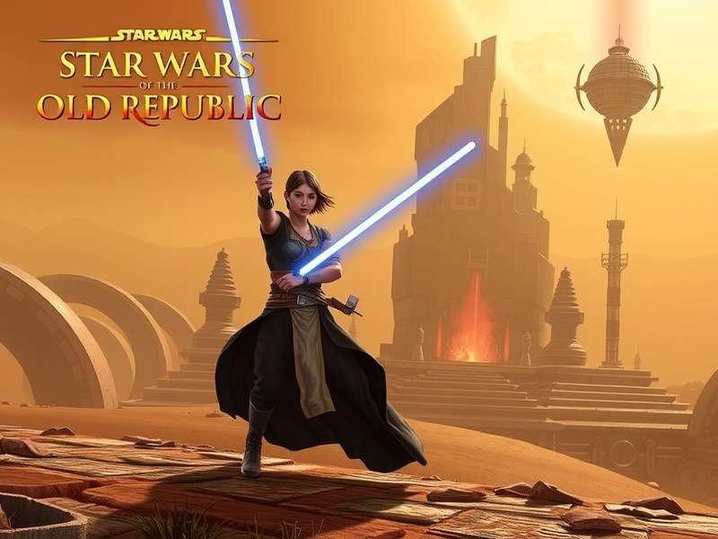 Concept art of the Old Republic Jedi Council chambers with holographic galaxy map