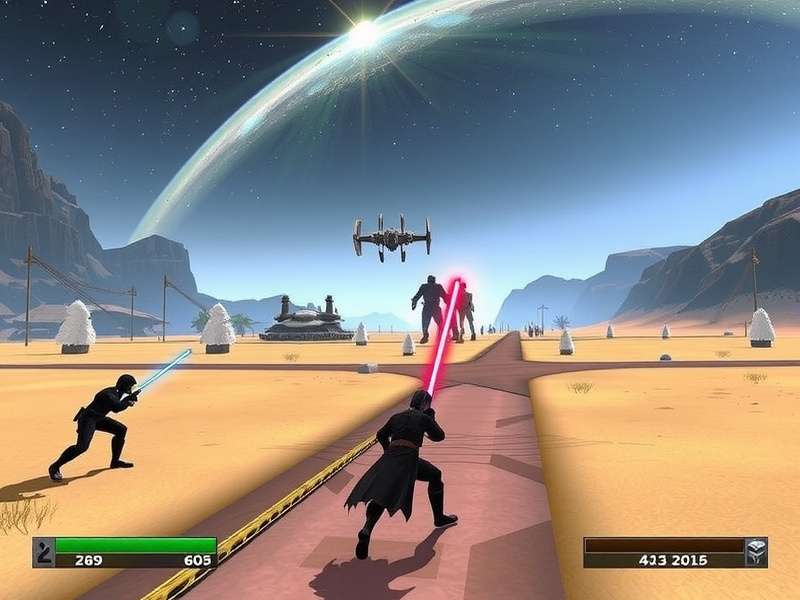 Star Wars Online Game screenshot showing epic space battle