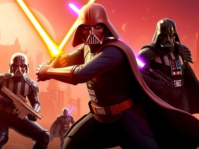 Teaser art for the newly announced Star Wars game showing a mysterious Jedi silhouette on a unknown planet