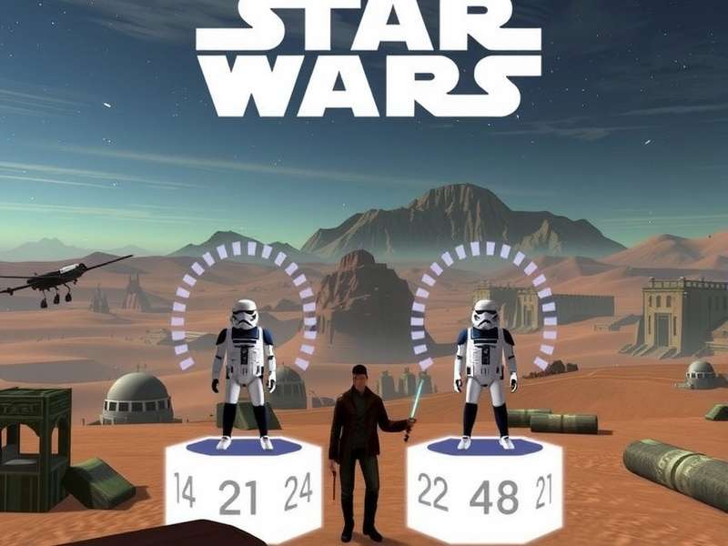 Star Wars Game Awards Celebration with Lightsabers and Trophy