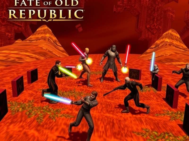 Star Wars: The Old Republic Jedi and Sith facing off