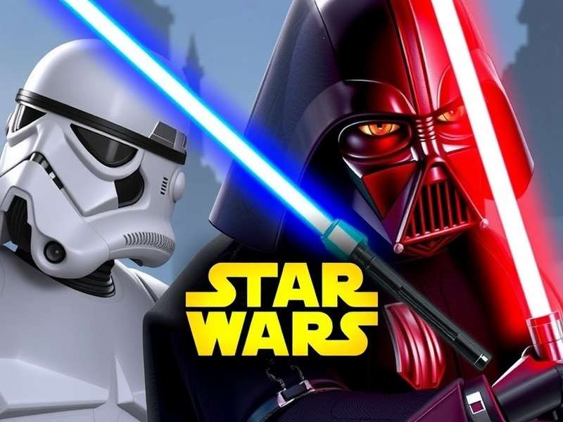 Collage of rumored and announced Star Wars video games for 2025