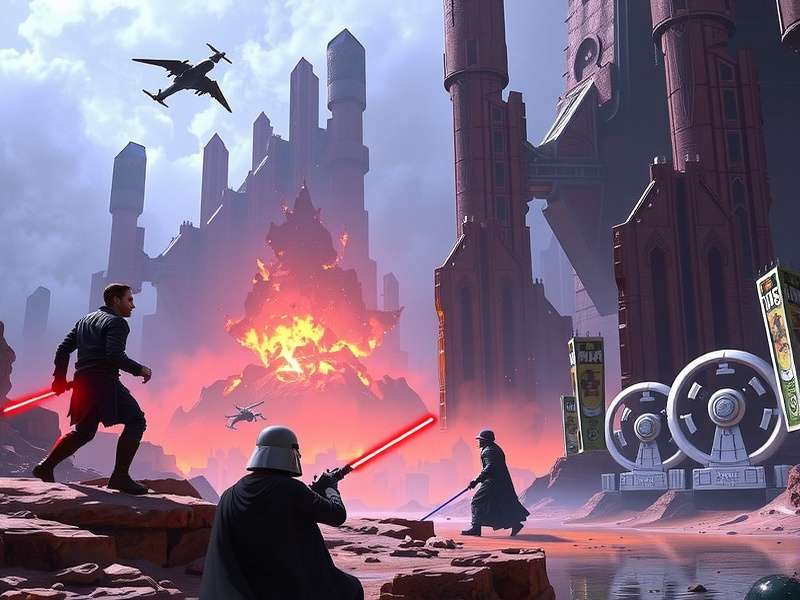 Star Wars PC Games Collection featuring Jedi, Sith, and iconic starships