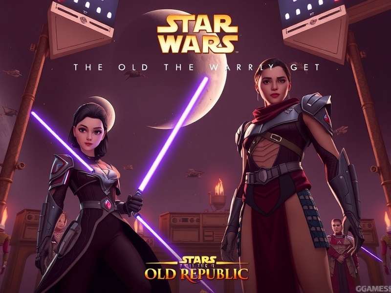 Concept art of the Old Republic era with Jedi and Sith conflict
