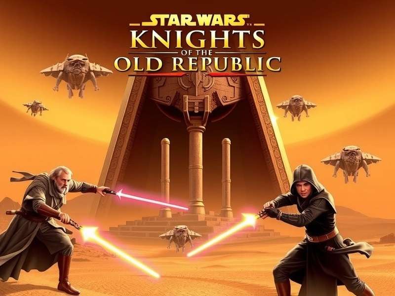 Revan and Bastila Shan confronting each other on the Star Forge in Star Wars Knights of the Old Republic