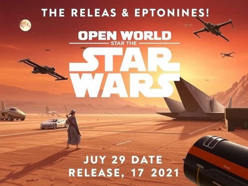 Concept art of an open world Star Wars planet with twin suns