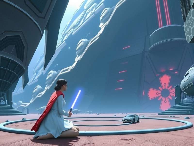 Collection of Star Wars video games and merchandise