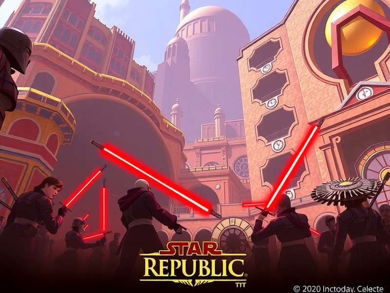 Star Wars: The Old Republic – epic cinematic scene with Jedi and Sith