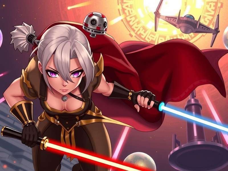 Starwars Fate – epic Star Wars game banner featuring Jedi and Sith