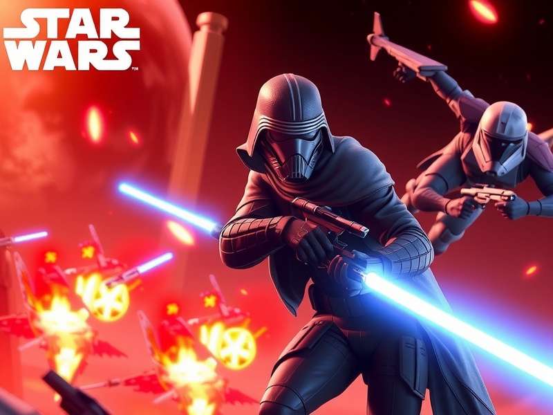 Concept art of upcoming Star Wars games in 2026 featuring a Jedi on a distant planet