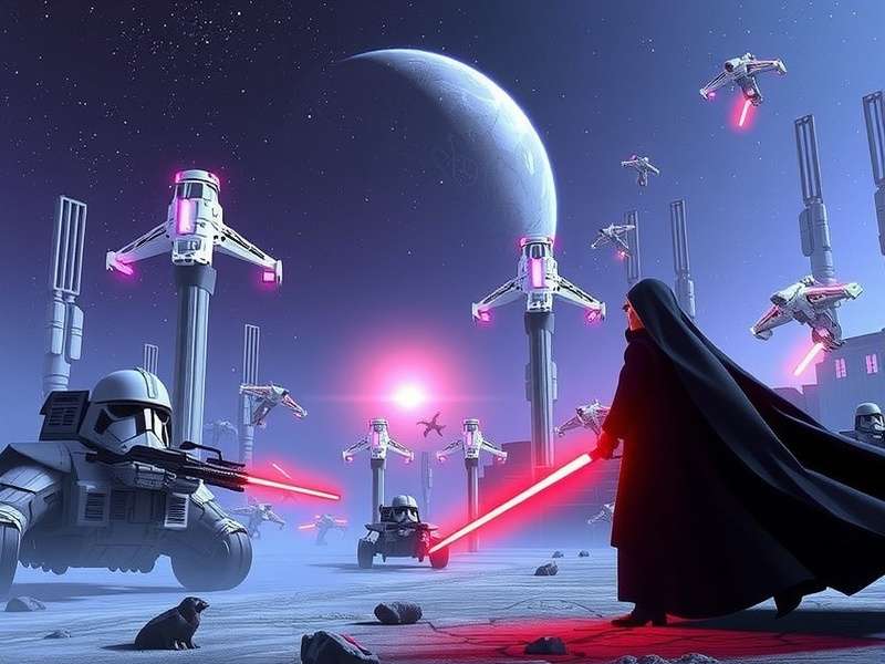 Star Wars Game 2024 Steam — epic space battle scene with Star Destroyers and X-wings