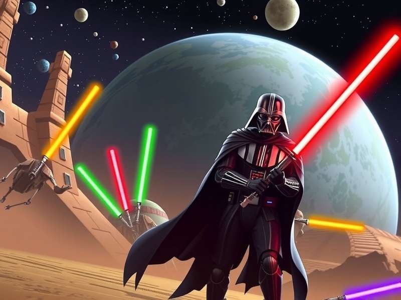 Collection of Star Wars mobile games including Galaxy of Heroes and Vader Immortal