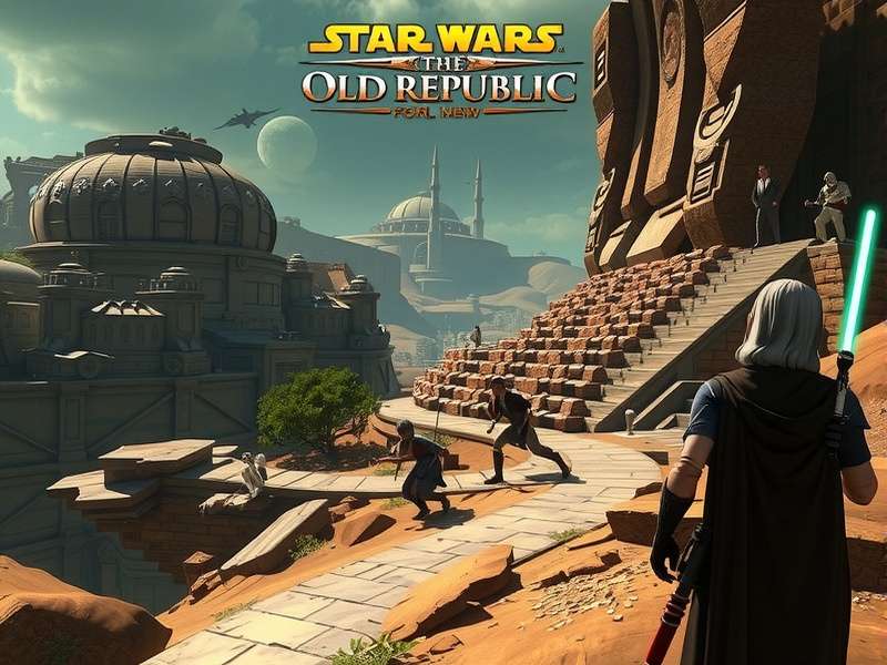 Star Wars Old Republic Fate — iconic battle between Jedi and Sith on a distant planet