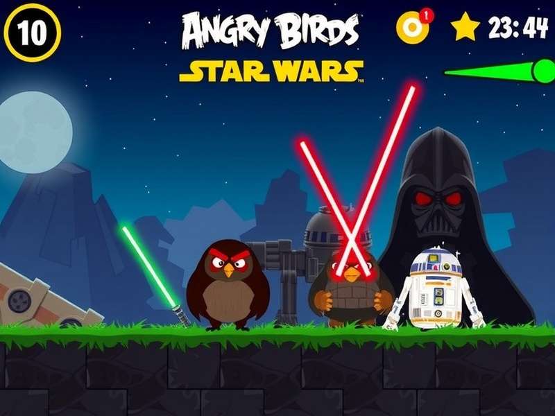 Angry Birds Star Wars Game Free Download – Death Star trench run gameplay screenshot