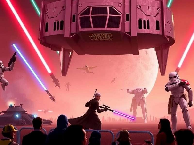 Star Wars Eclipse concept art showing a Jedi and a starship in the High Republic era