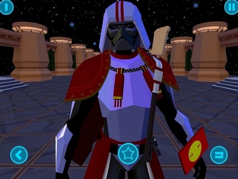 Star Wars VR gaming experience on Meta Quest 3 with lightsaber and immersive galaxy background