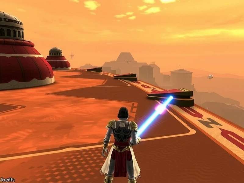 Knights Of The Old Republic – Star Wars game key art featuring Jedi and Sith