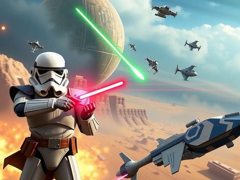 New Star Wars Games banner showing Jedi, Sith and the galaxy far far away